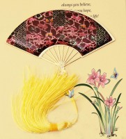 SF-4貝殼扇之裊裊梅花（紫）