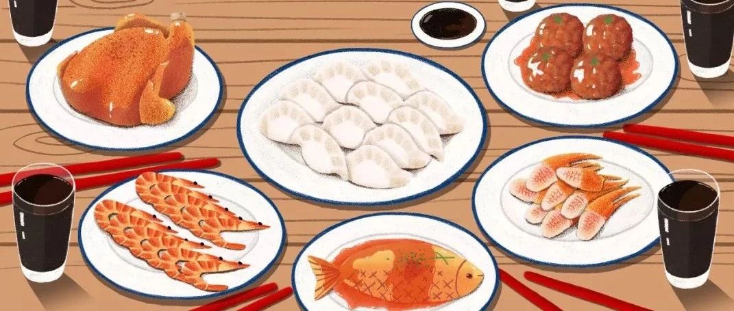 溫暖的節(jié)日，布置好餐廳，圍住一家人