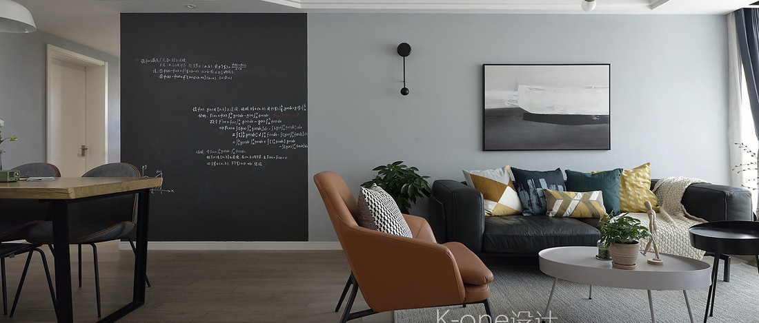 黑板墻這樣設計，整個家仿佛美顏10級！